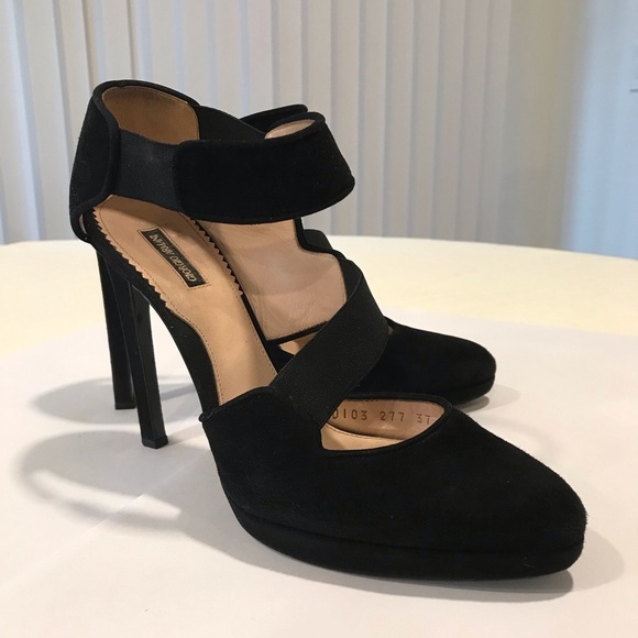 GIORGIO ARMANI Suede women shoes SZ 7 - Picture 2 of 9